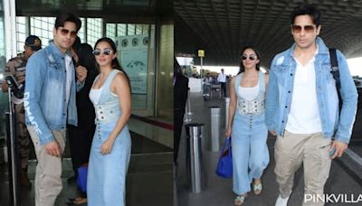 WATCH: Sidharth Malhotra-Kiara Advani up their twinning game at airport; indulge in fun banter with paparazzi