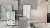 Nina Magon dreams in lilac marble, ombre rugs and iridescent finishes