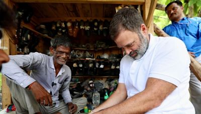 'Like God Descended On My Kiosk': UP Cobbler Who Taught Rahul Gandhi to Mend Shoes Shares Memorable Experience - News18