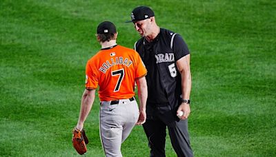 Watch Baltimore Orioles Star Rookie Catch Father’s First Pitch in Colorado