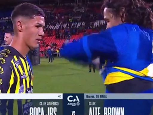 Edinson Cavani y un emotivo gesto con un jugador que debutó frente a Boca Juniors