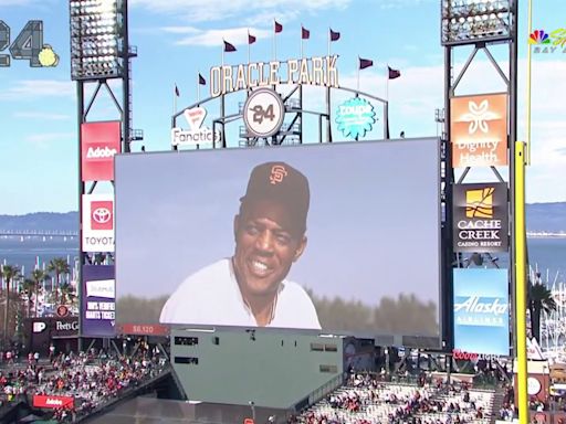 Giants honor Willie Mays in moving pregame ceremony at Oracle Park