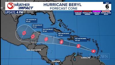 Hurricane Beryl: Projected path of the major hurricane with possible impacts in the Gulf of Mexico