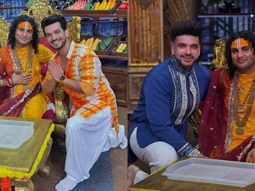 Aniruddhacharya to feature in Laughter Chefs; Arjun Bijlani, Karan Kundrra share their experience of meeting him | - Times of India