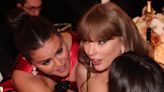 Everyone's trying to figure out what Taylor Swift and Selena Gomez were gossiping about at the Golden Globes