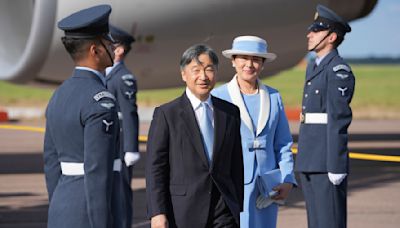 Emperor and Empress of Japan arrive in the UK ahead of a long-awaited state visit