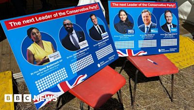 Conservative leadership hopefuls on parade at agricultural show