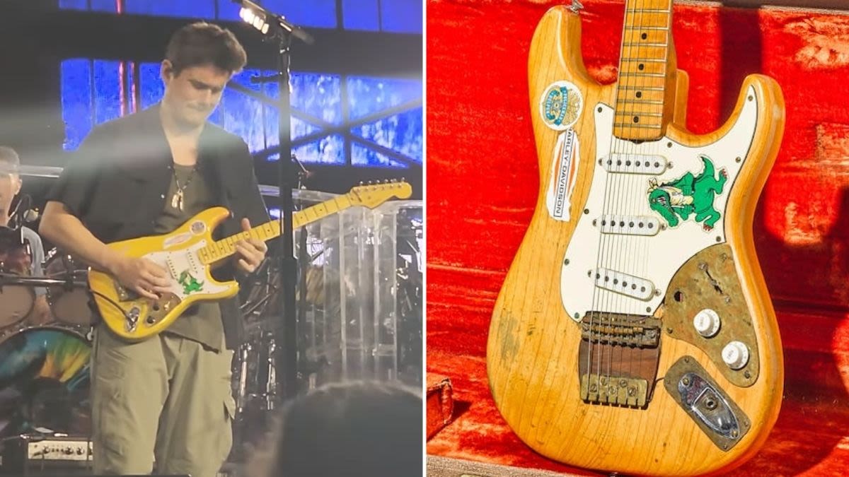 John Mayer honors Jerry Garcia by performing with a replica Alligator Strat at The Sphere