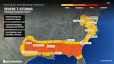 Close to 60 million at risk of severe weather in southern US on Thursday