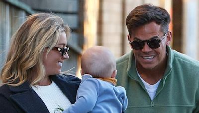 Jimmy Nicholson and pregnant wife Holly Kingston practice parenting