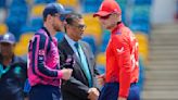 Scotland wins toss, elects to bat against defending champion England at T20 World Cup