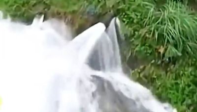 Famous scenic waterfall in China goes viral after video appears to show water coming from pipe