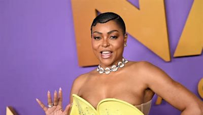 Taraji P. Henson Turns Heads in Spring Gown With Sheer Bodice at NAACP Awards