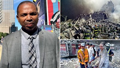 9/11 survivor describes being knocked out by force of Twin Towers collapsing — as he visits Ground Zero for first time on anniversary