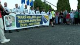 Marcha de la paz en el aniversario del genocidio de Srebrenica