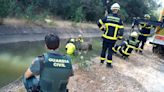 Rescatada una yegua que había caído a un canal de agua en San Roque