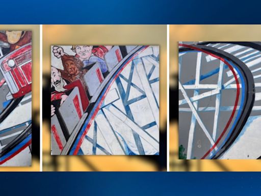 Kennywood auctioning off 6 pieces from Thunderbolt mural