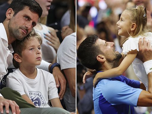 Meet Novak Djokovic's two young children – who are following in tennis star's footsteps