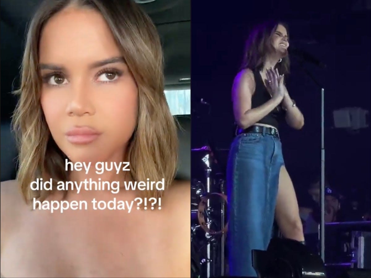 Maren Morris addresses her viral denim skirt wardrobe malfunction