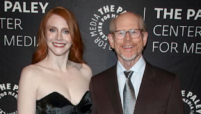 Bryce Dallas Howard supports father Ron Howard at Paley Honors in NYC