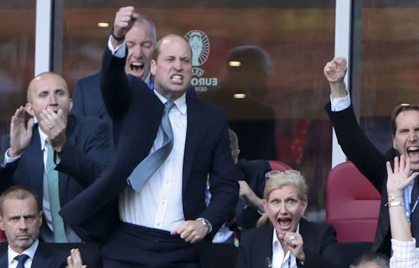Prince William updates royal fans on football plans ahead of Euros final