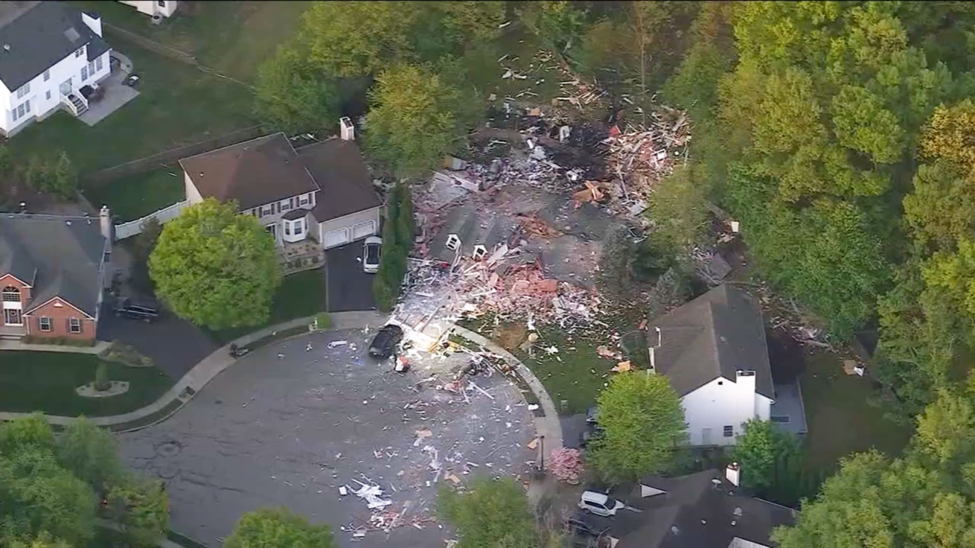 Haunting footage from home explosion after blast killed ex-cop & leveled house