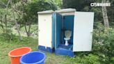 流動廁所廢水排進蝴蝶谷 公所：為施工臨時廁
