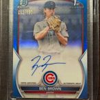 Topps Bowman 1st Ben Brown 53/150 藍簽名卡（2024升大聯盟）