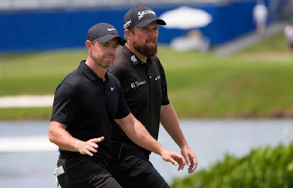 Rory McIlroy and Shane Lowry remain tied for lead in the Zurich Classic of New Orleans