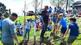 Millersburg first grade students get a hands-on lesson about importance of trees