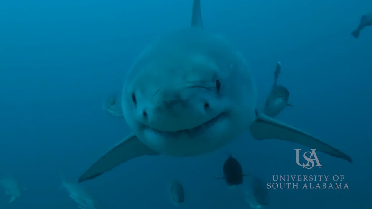 Video footage captures first documented sighting of Great White off Alabama coast