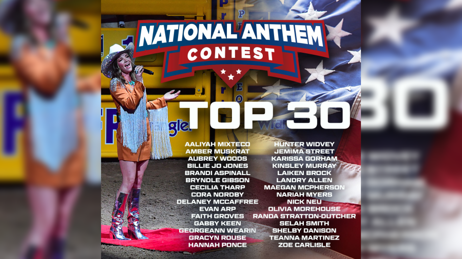 Two East Texas singers voted into next round of NFR National Anthem competition