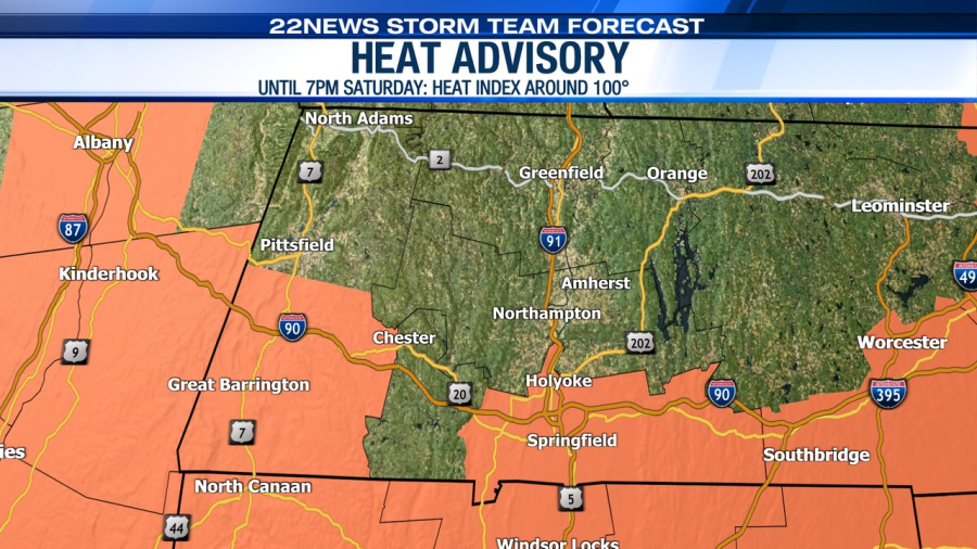 Heat Advisory: Temperatures to feel around 100 degrees in western Massachusetts