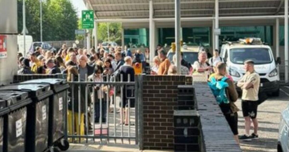 Chaos at UK airport as terminal evacuation has passengers 'missing flights'