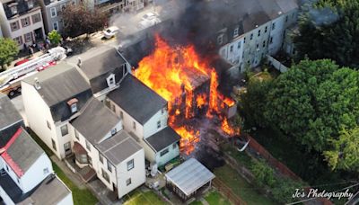 One year after a Memorial Day fire torched a block of rowhomes in the Lehigh Valley, charred remains still stand. Former residents still struggle