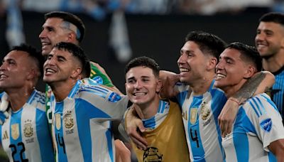 Argentina, a la final de la Copa América: el emotivo festejo de los jugadores en plena cancha tras la victoria sobre Canadá