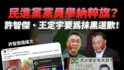 民進黨黨員舉納粹旗？國民黨要求許智傑、王定宇要為抹黑道歉！ | 蕃新聞