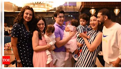 Gautam Rode and Pankhuri's cozy bash for their twins' first birthday - Times of India