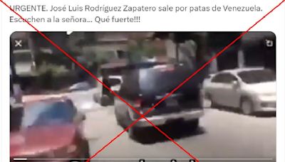 Video del expresidente español Rodríguez Zapatero abucheado en Venezuela fue grabado en 2018, no 2024