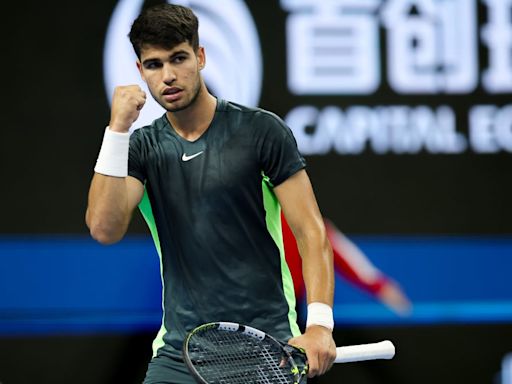 Carlos Alcaraz Overpowers Giovanni Mpetshi Perricard In Straight Sets To Advance At China Open