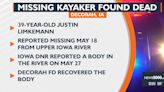 Missing kayaker found dead