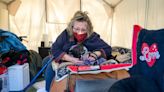 A tent encampment rises outside Ojai's stately City Hall. Its residents might break your heart