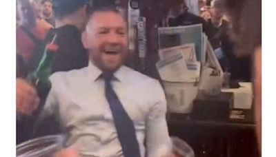 Video shows Conor McGregor partying with fans in US bar