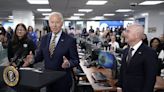 Biden makes surprise appearance at FEMA headquarters amid Hurricane Idalia recovery efforts