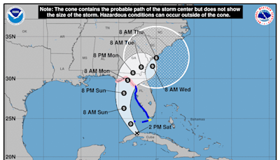 Tropical Storm Debby timeline: When will it make landfall?