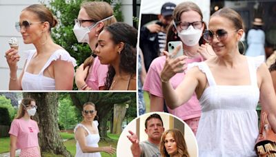 Jennifer Lopez bonds with stepdaughter Violet Affleck in the Hamptons amid Ben marriage woes