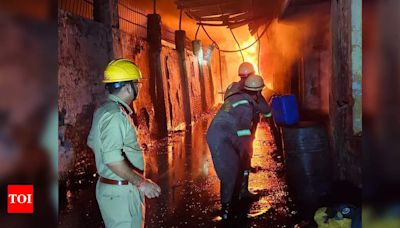 Massive Blaze Erupts from Short Circuits in Ghaziabad Factory and Indirapuram Shops | Noida News - Times of India