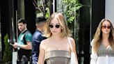 Sydney Sweeney Puts a Flirty Spin on Construction-Core in a Deconstructed Dress