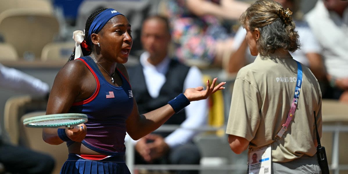 Coco Gauff Breaks Down Into Tears Over Line Call In Olympic Defeat