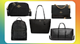 Precios de Black Friday en Coach: 11 bolsos negros atemporales para comprar ya